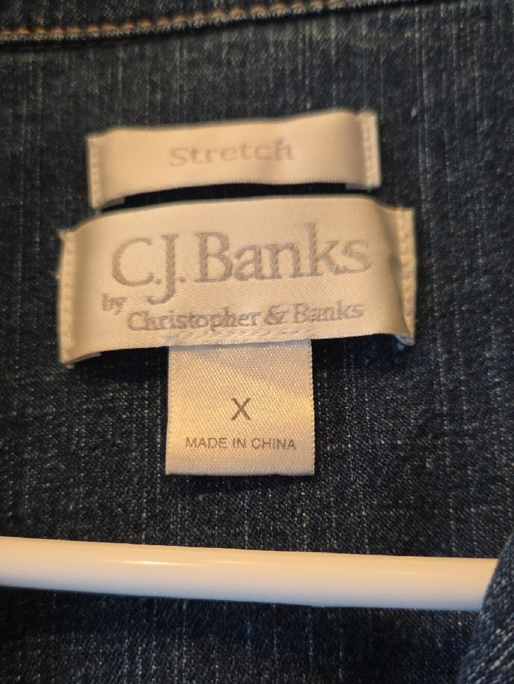 CJ Banks Women's Dark Blue Denim Jacket Size X - Picture 12 of 12
